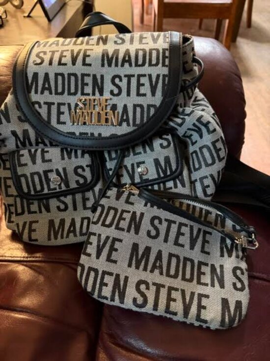 Steve Madden Fabric Logo Backpack